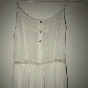 Long, white maxi dress